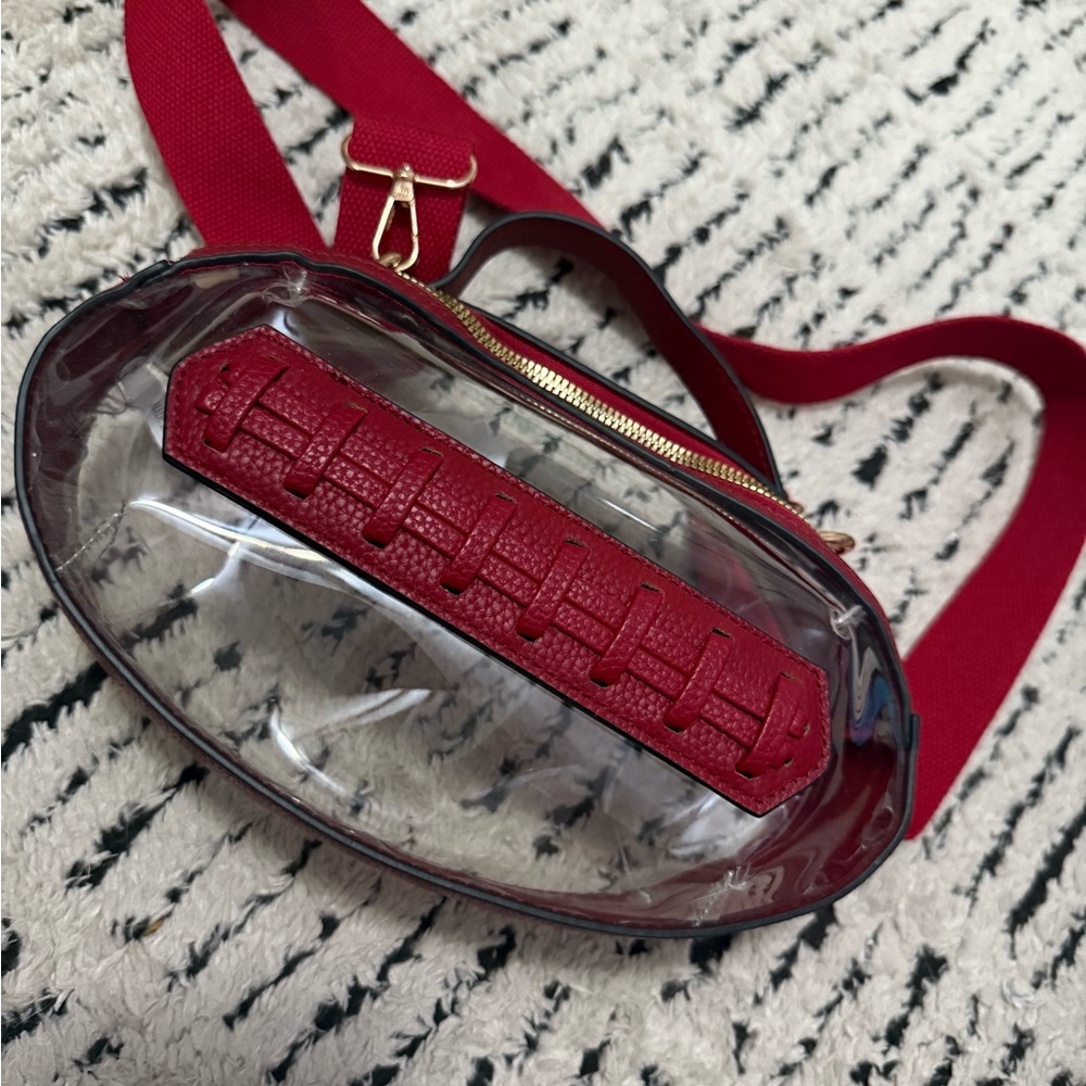 Stadium Approved Red Crossbody Bag